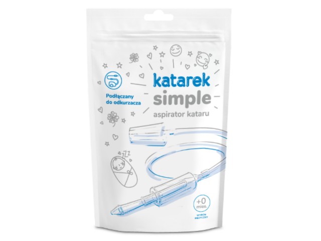 Katarek Simple Aspirator kataru do nosa dla dzieci interakcje ulotka aspirator  1 szt.