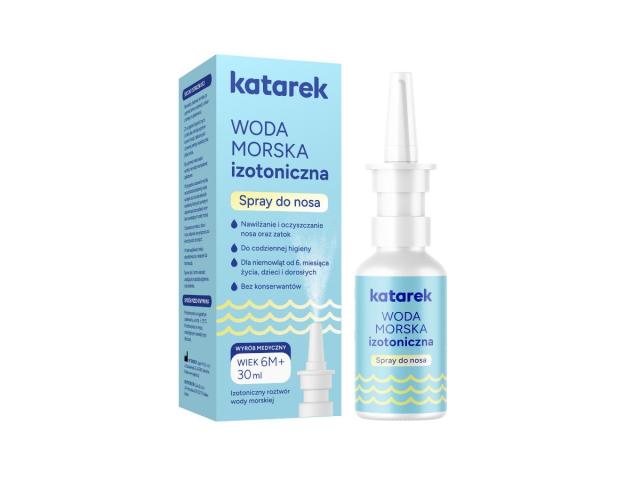 Katarek Woda morska izotoniczna interakcje ulotka spray do nosa  30 ml
