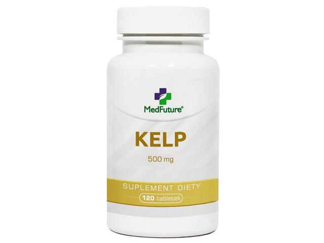 Kelp 500 mg interakcje ulotka tabletki  120 tabl.