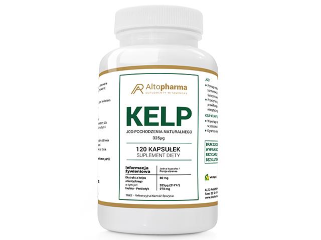 Kelp Jod 325mcg pochodzenia naturalnego interakcje ulotka kapsułki  120 kaps.