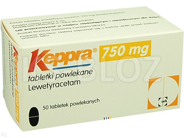 Keppra interakcje ulotka tabletki powlekane 750 mg 50 tabl.