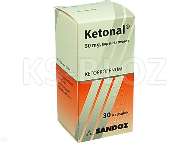 Ketonal interakcje ulotka kapsułki twarde 50 mg 30 kaps.