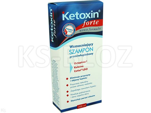 Ketoxin Forte Szampon przeciwłupieżowy wzmacniający interakcje ulotka szampon - 200 ml