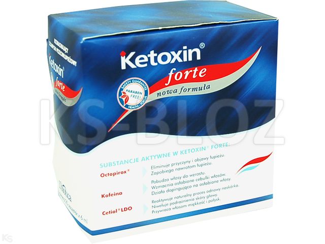 Ketoxin Forte Szampon przeciwłupieżowy wzmacniający interakcje ulotka szampon - 6 ml