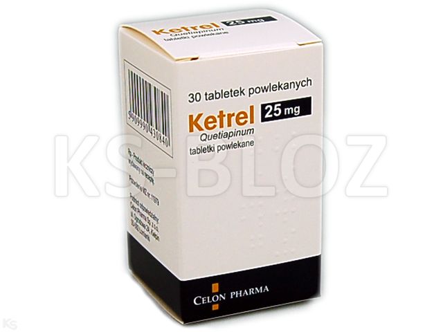 Ketrel interakcje ulotka tabletki powlekane 25 mg 30 tabl. | pojemnik