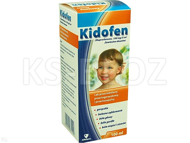 Kidofen interakcje ulotka zawiesina doustna 100 mg/5ml 100 ml | butelka