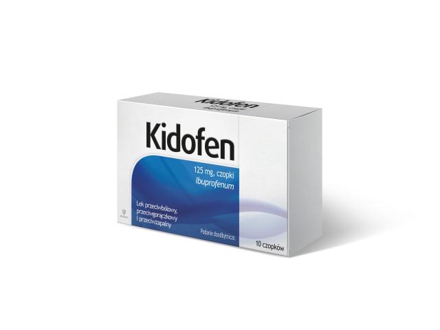 Kidofen interakcje ulotka czopki doodbytnicze 125 mg 10 czop.