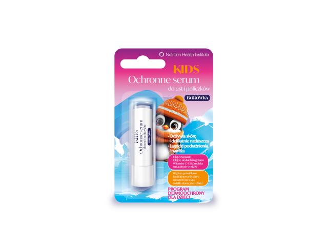 Kids Borówka Serum ochronne do ust i policzków interakcje ulotka sztyft - 4,4 g