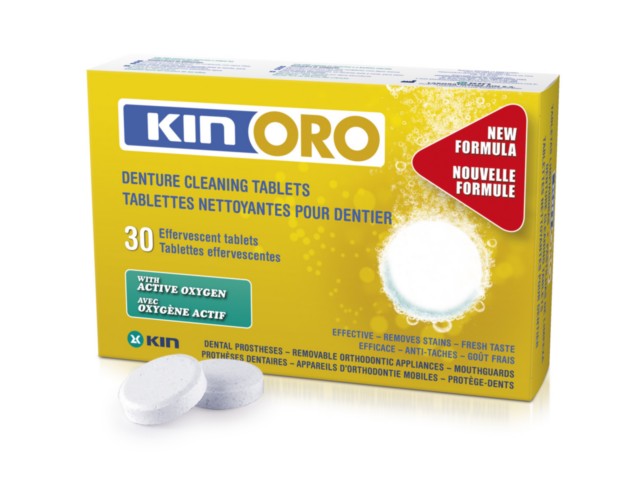 KIN ORO Tabletki czyszczące do protez interakcje ulotka  - 30 tabl.