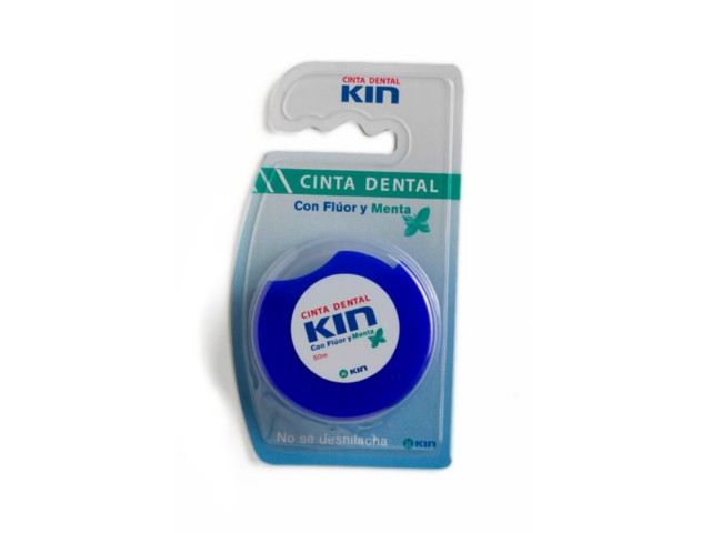 KIN Taśma dentystyczna z fluorem miętowa interakcje ulotka  - 50 m
