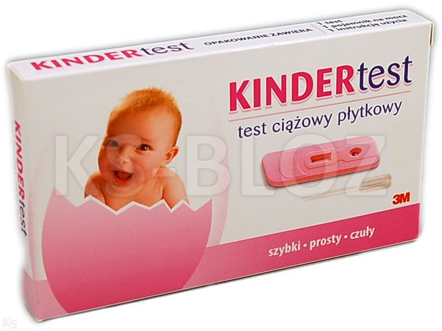 Kinder-Test Test ciążowy płytkowy interakcje ulotka   1 szt.