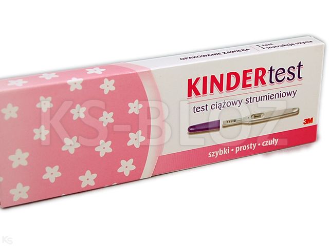 Kinder-Test Test ciążowy strumieniowy interakcje ulotka   1 szt.