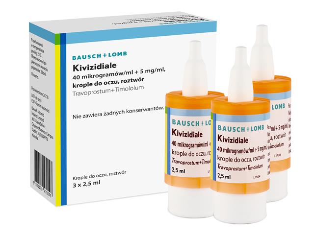 Kivizidiale interakcje ulotka krople do oczu, roztwór (40mcg+5mg)/ml 3 poj. po 2,5 ml