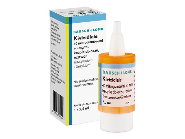Kivizidiale interakcje ulotka krople do oczu, roztwór (40mcg+5mg)/ml 1 poj. po 2,5 ml