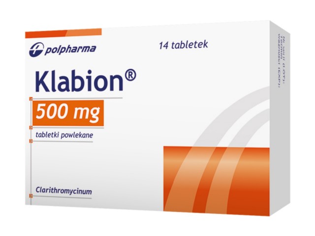 Klabion interakcje ulotka tabletki powlekane 500 mg 14 tabl.