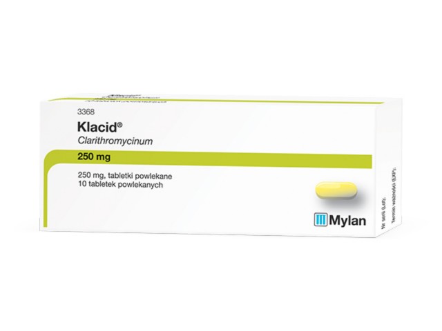 Klacid interakcje ulotka tabletki powlekane 250 mg 10 tabl. | blister