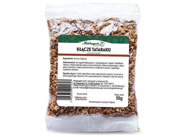 Kłącze Tataraku interakcje ulotka zioła sypkie - 50 g