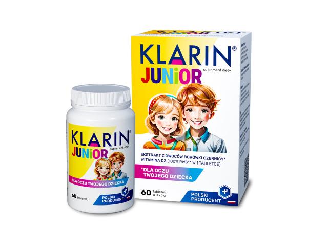 Klarin Junior interakcje ulotka tabletki - 60 tabl.