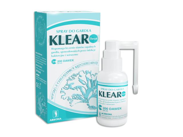 Klear Throat interakcje ulotka spray do gardła - 20 ml (but.)