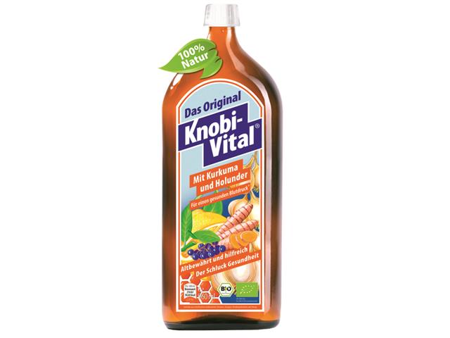 KNOBIVITAL BIO czosnkowy syrop z kurkumą i owocami czarnego bzu interakcje ulotka syrop - 960 ml (but.)