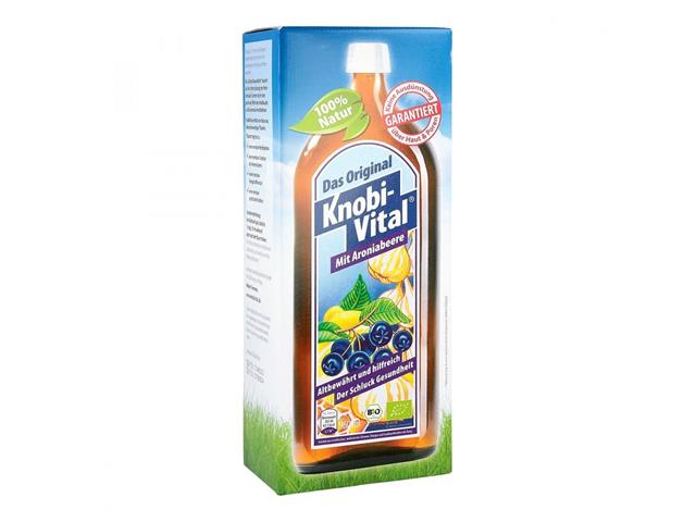 KNOBIVITAL BIO czosnkowy syrop z owocami aronii interakcje ulotka syrop  960 ml