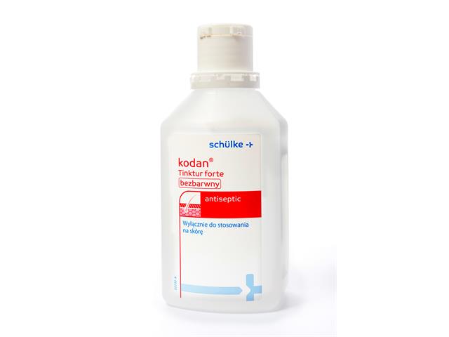 Kodan Tinktur Forte bezbarwny interakcje ulotka płyn do stosowania na skórę (45g+10g+200mg)/100g 500 ml | butelka