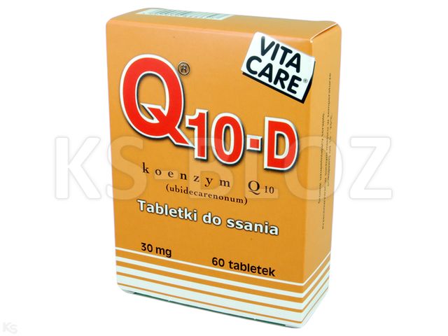 Koenzym Q-10 D interakcje ulotka tabletki do ssania  60 tabl.