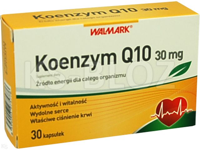 Koenzym Q-10 interakcje ulotka kapsułki  30 kaps.