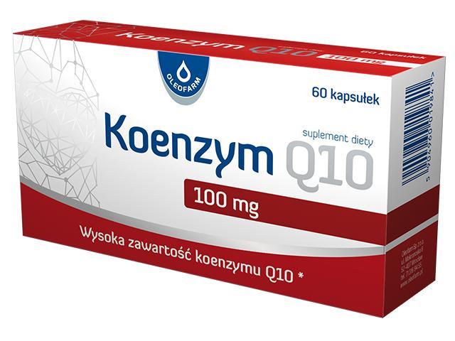 Koenzym Q10 100 mg interakcje ulotka kapsułki miękkie  60 kaps.