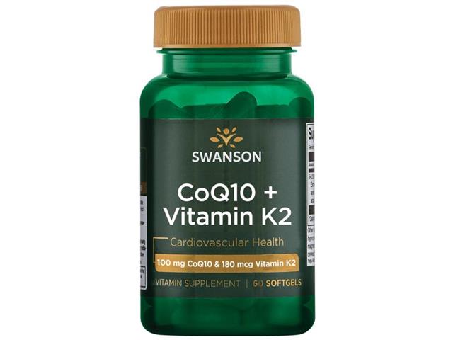 Koenzym Q10 100 mg + Witamina K2 180 mcg interakcje ulotka kapsułki - 60 kaps.