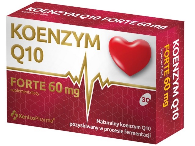 Koenzym Q10 Forte 60 mg interakcje ulotka kapsułki miękkie - 30 kaps. (3 blist. po 10 kaps.)