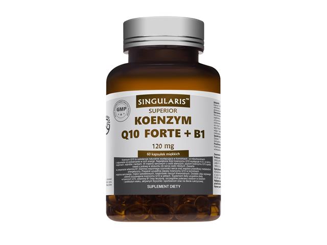 Koenzym Q10 Forte + B1 Singularis Superior interakcje ulotka kapsułki miękkie  60 kaps.