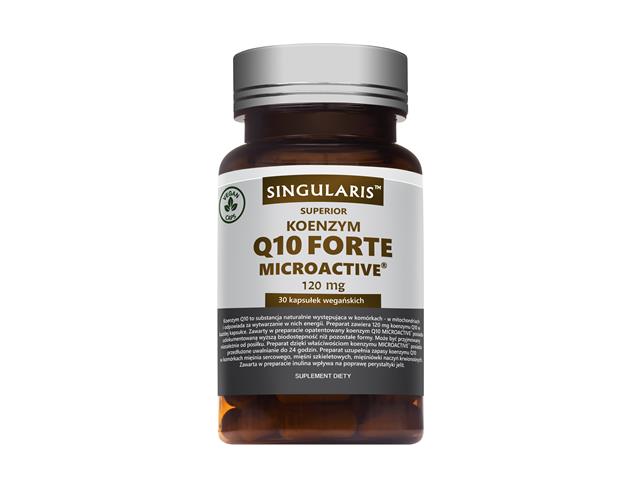 Koenzym Q10 Forte Microactive SR 120 mg Singularis Superior interakcje ulotka kapsułki  30 kaps.