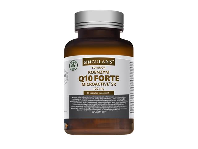 Koenzym Q10 Forte Microactive SR 120 mg Singularis Superior interakcje ulotka kapsułki z roślinnej celulozy  60 kaps.