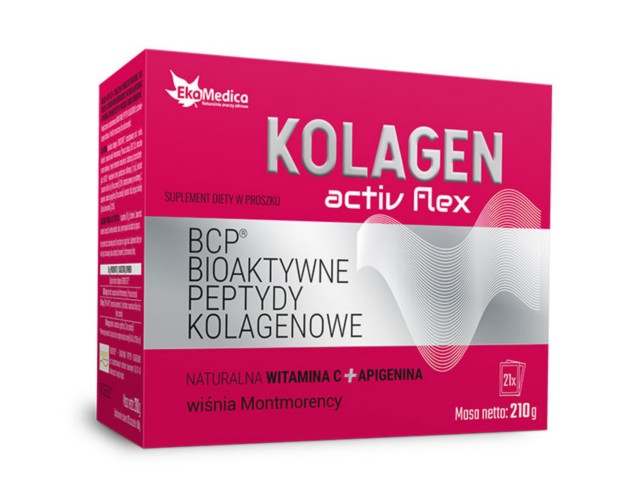 Kolagen Activ Flex interakcje ulotka proszek  21 sasz.