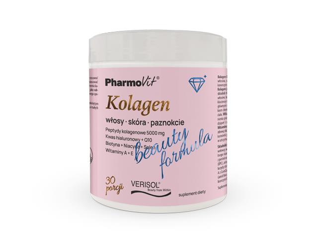 Kolagen Beauty Formula Pharmovit interakcje ulotka proszek  174 g