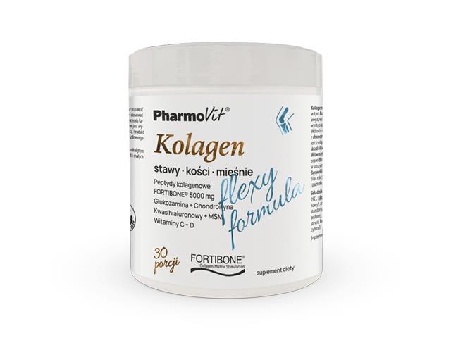 Kolagen Flexy Formula Pharmovit interakcje ulotka proszek  196 g