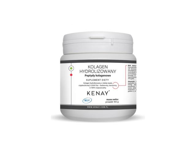 Kolagen Hydrolizowany peptydy kolagenowe interakcje ulotka proszek  165 g