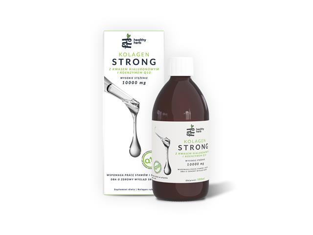 Kolagen Strong z kwasem hialuronowym i koenzymem Q10 interakcje ulotka syrop - 500 ml