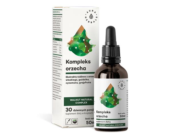 Kompleks Orzecha Walnut Natural Complex interakcje ulotka krople  50 ml