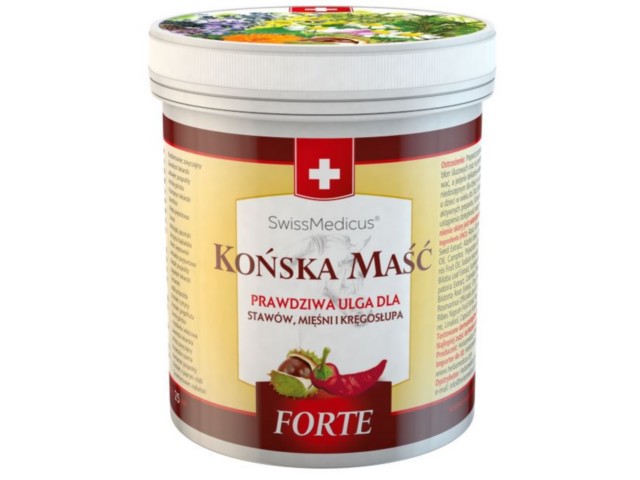 Końska Maść Forte SwissMedicus rozgrzewająca interakcje ulotka żel - 250 ml