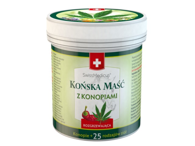 Końska Maść SwissMedicus rozgrzewająca z konopiami interakcje ulotka żel - 250 ml