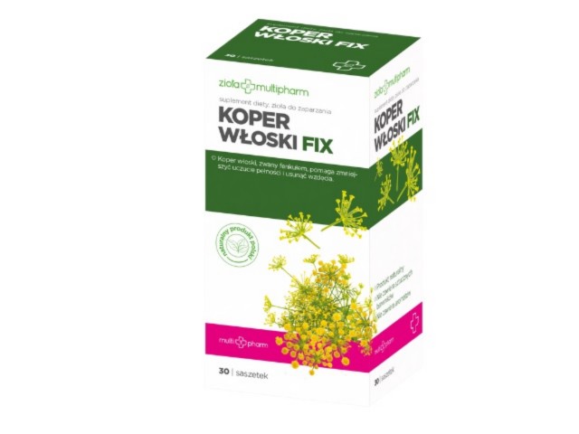 Koper Włoski Fix Multipharm interakcje ulotka zioła do zaparzania w saszetkach  30 sasz.