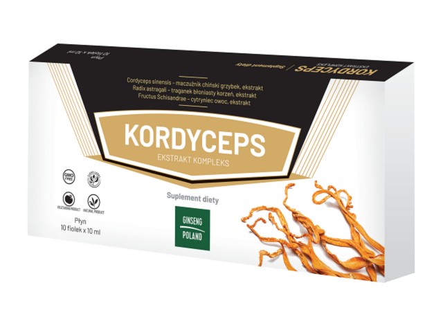 Kordyceps Ekstrakt Kompleks interakcje ulotka płyn  10 fiol. po 10 ml