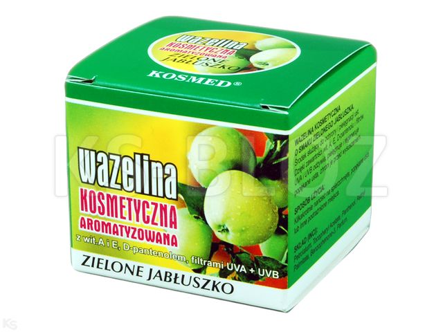 Kosmed Wazelina kosmetyczna zielone jabłko interakcje ulotka wazelina - 15 ml