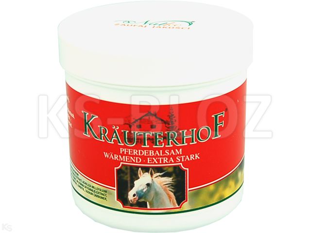Krauterhof Maść Końska silnie rozgrzewająca interakcje ulotka żel - 250 ml