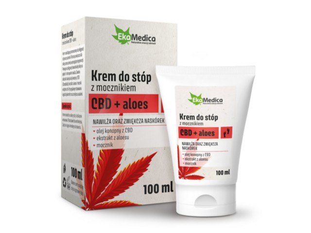 Krem do stóp z mocznikiem CBD + aloes interakcje ulotka   100 ml