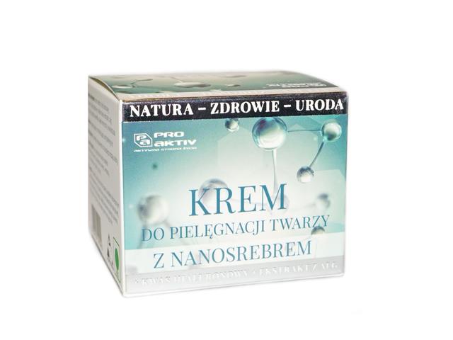 Krem z Nanosrebrem Kwasem Hialuronowym i ekstraktem z Alg interakcje ulotka krem - 50 ml