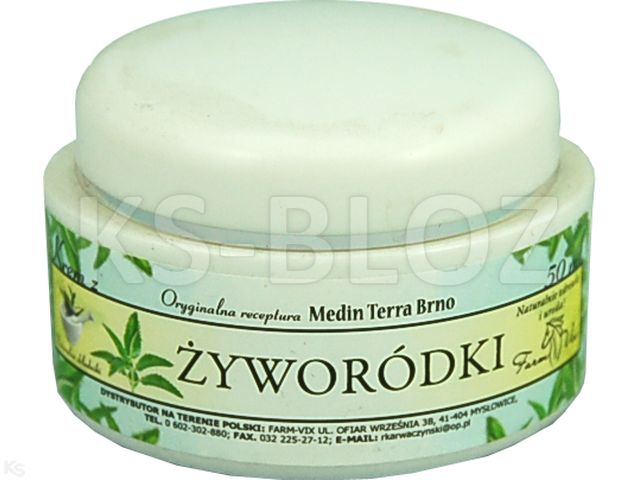 Krem z żyworódki interakcje ulotka krem  50 ml