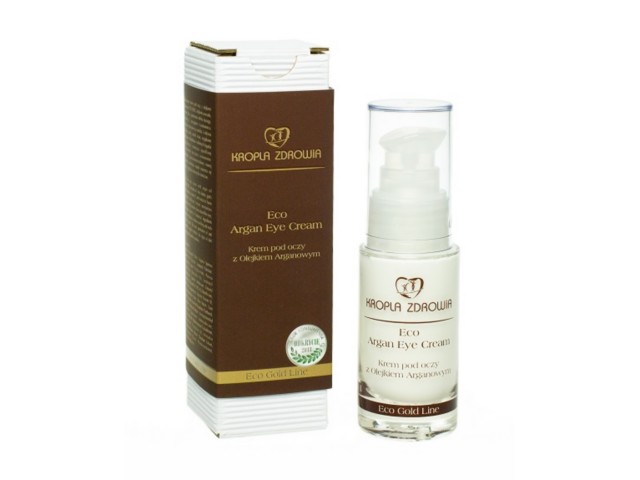 Kropla Zdrowia Eco Argan Eye Cream Krem pod oczy z olejkiem arganowym interakcje ulotka   30 ml